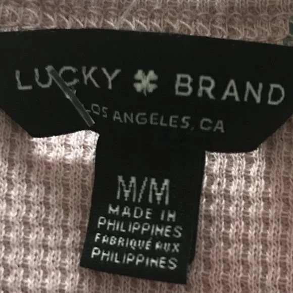 Lucky Brand Pink Floral Henley (NWT) - Picture 10 of 14